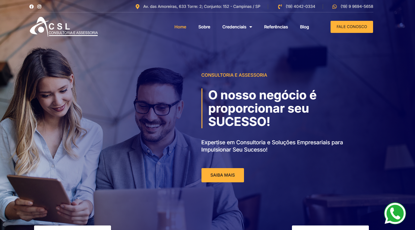 Site CSL Consultoria e Assessoria